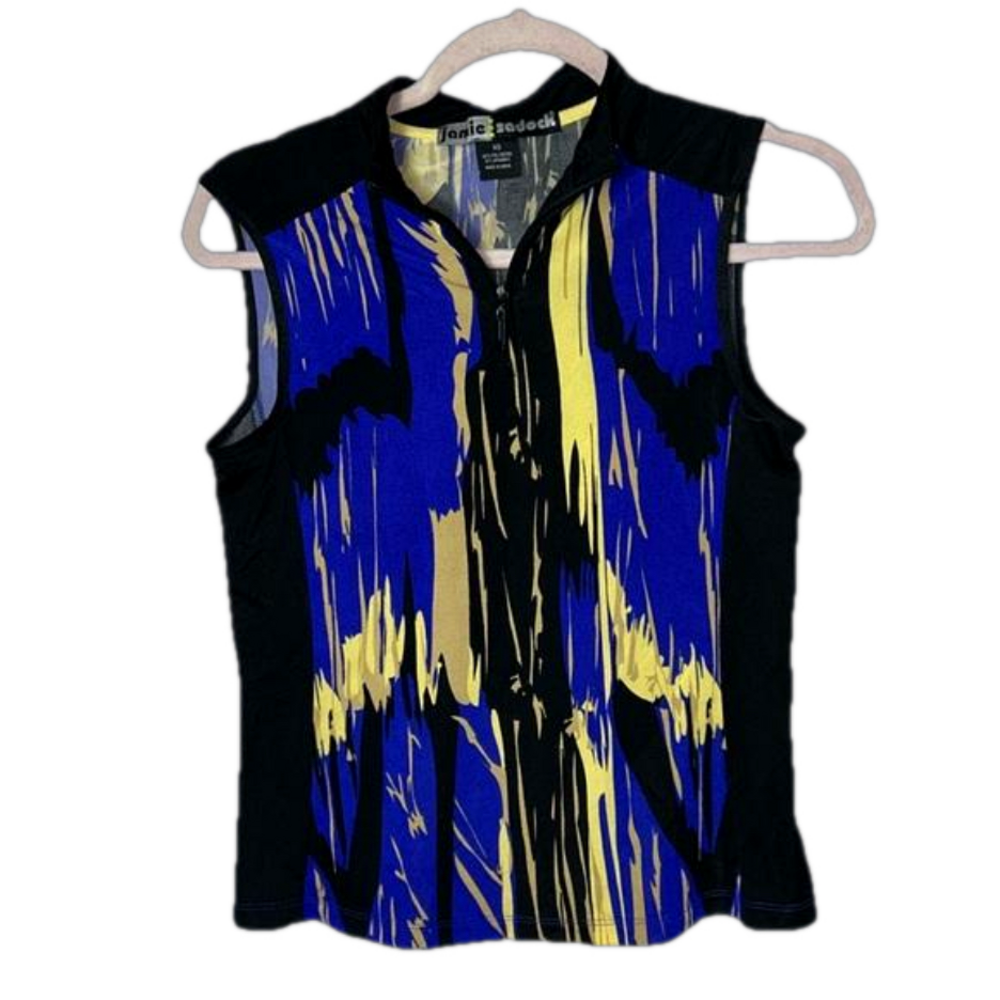 Jamie Sadock Blue Black Gold Tank Top